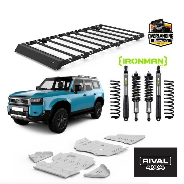 חבילת Adventure Pro ללנד קרוזר 250 | הגבהה Ironman, מיגון RIVAL מלא וגגון